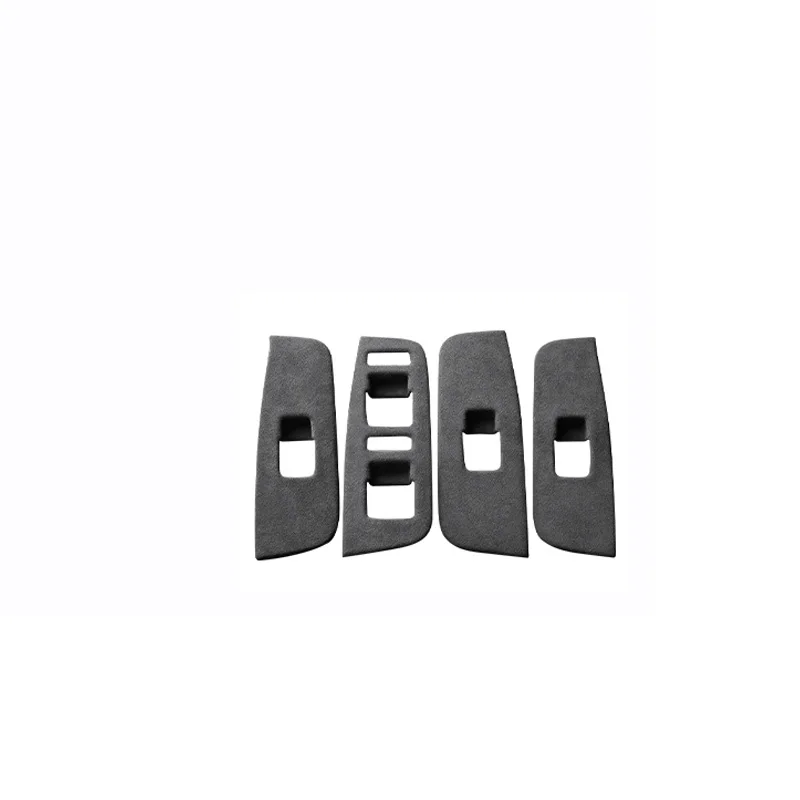 Suitable For Xpeng G6 2023-2025 Window Lifter Button Panel Italy Alcantara Suede Interior Upgrade Protective Sticker