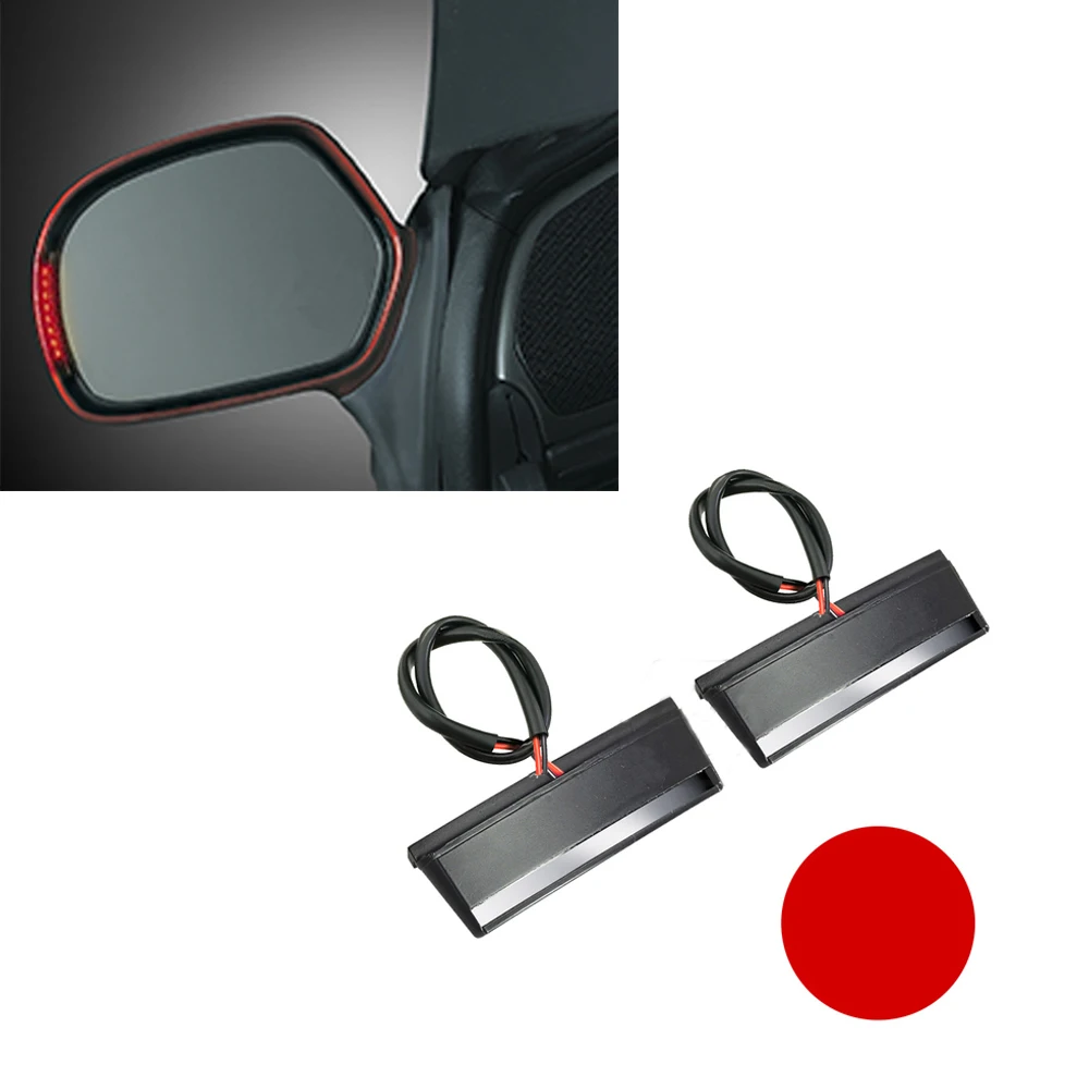 For Honda GOLDWING GL1800 GL 1800 Airbag ABS Premium Audio 2001-2017 LED Motorcycle Rearview Mirror Turn Signal Case