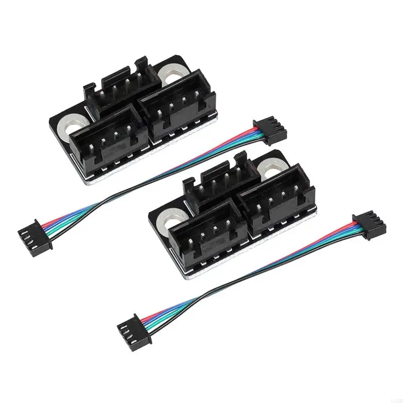 4 Pieces 3D Printer Parts Stepper Motor with Cable for Double Dual Motors 3D Printer Board Expanding Parts