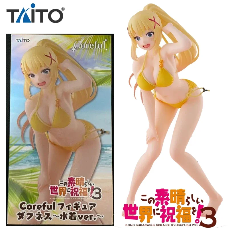 

In Stock TAiTO Coreful God's Blessing On This Wonderful World Season 3 Darkness Swimming Wear Ver.PVC Anime Figures Model Toy