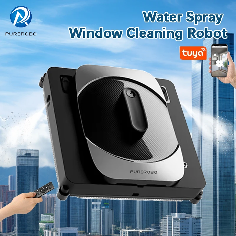 Purerobo W-S8S window cleaning robot with APP vacuum cleaner window cleaning robot window cleaner electric glass for home