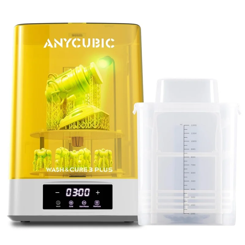 

Станция ANYCUBIC Wash and Cure 3 Plus, аппарат для обновления размера с подсветкой Gooseneck, двухслойный дизайн, защита IPA, f