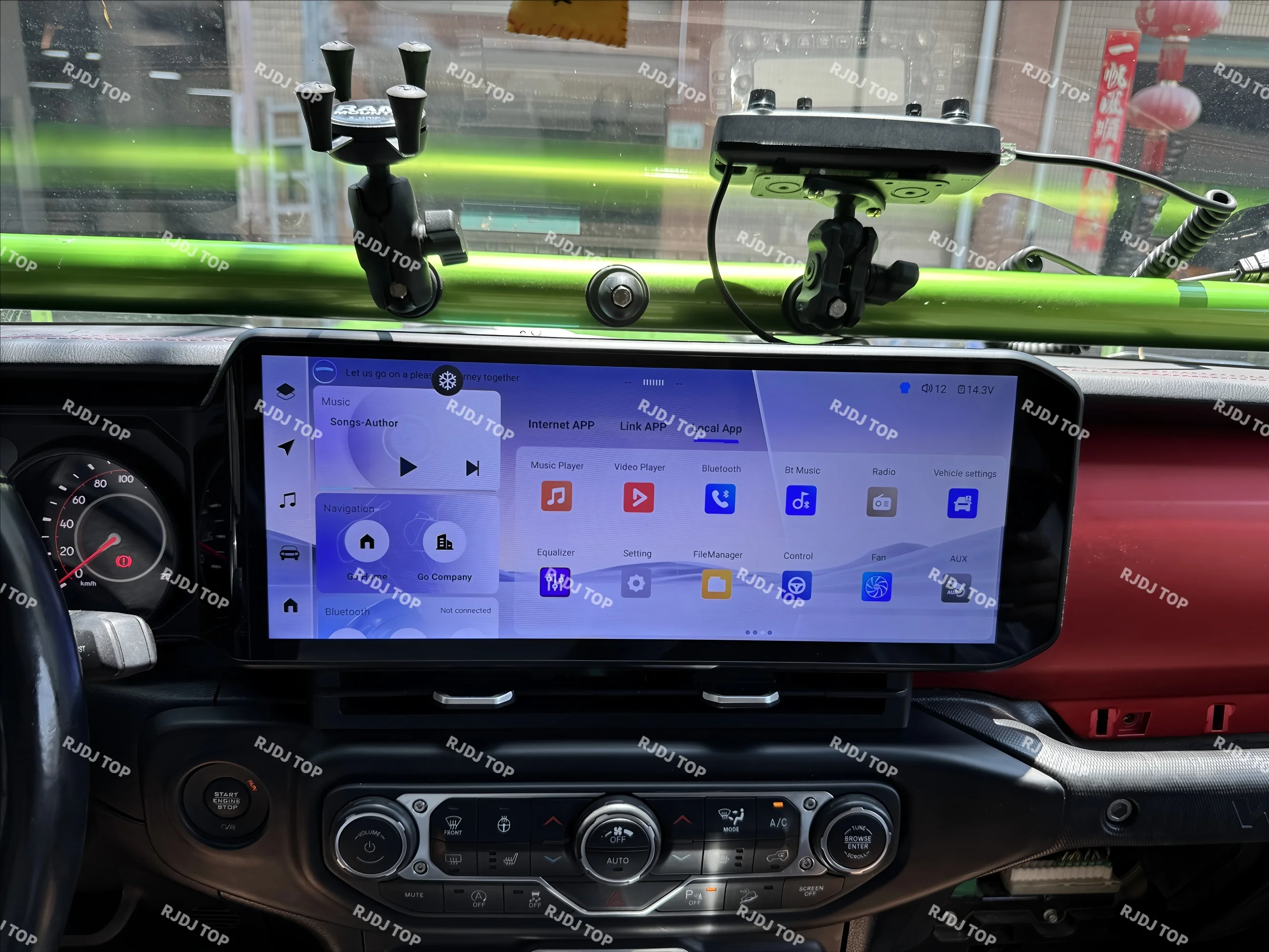 15 " Autoradio لسيارة جيب رانجلر JL 2018 2019 2020 2021 المصارع راديو السيارة الوسائط المتعددة مشغل فيديو GPS نافي Carplay رئيس وحدة