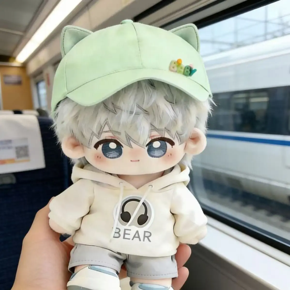 

Одежда для плюшевых кукол 20 см, милый весенне-осенний комплект с капюшоном для хлопковых кукол, модный подарок для девочек, аксессуар для мягких игрушек