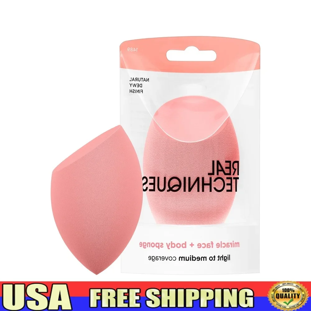 

Miracle Face Body Makeup Blender Sponge Contouring Seamless Definition Liquid Cream Foundation Cruelty Free Latex Free Foam