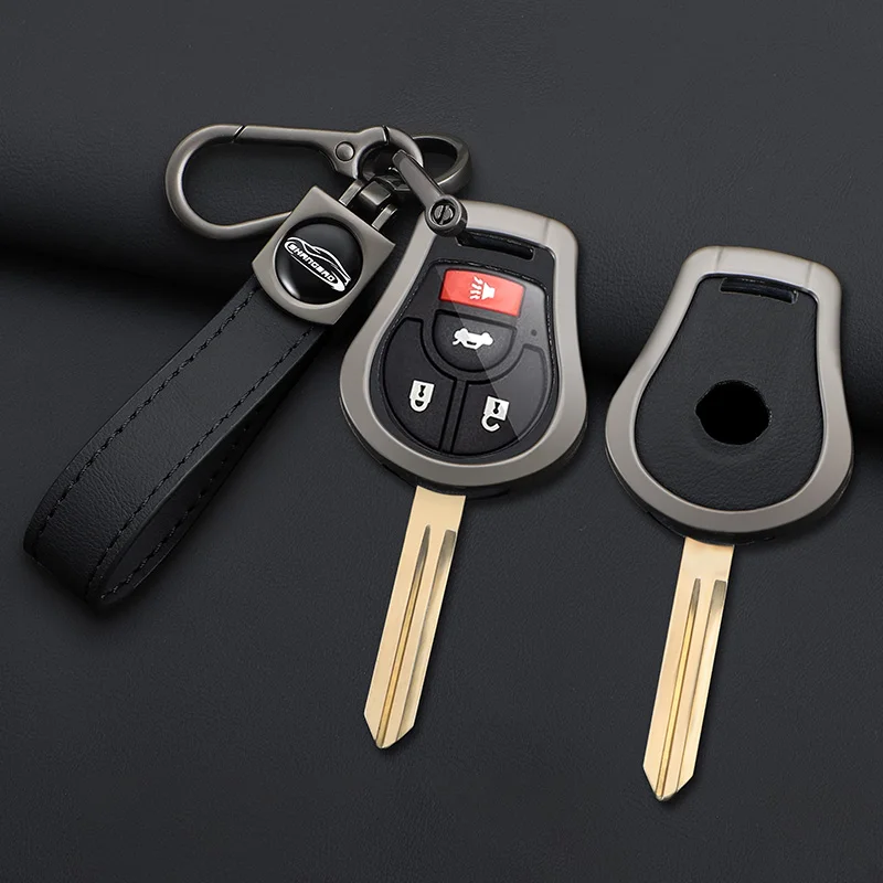 Zinc Alloy Car Key Case Cover For Nissan March Tiida Altima Armada Cube Juke Maxima Pathfinder Rogue Sentra Versa 2 3 4 Buttons