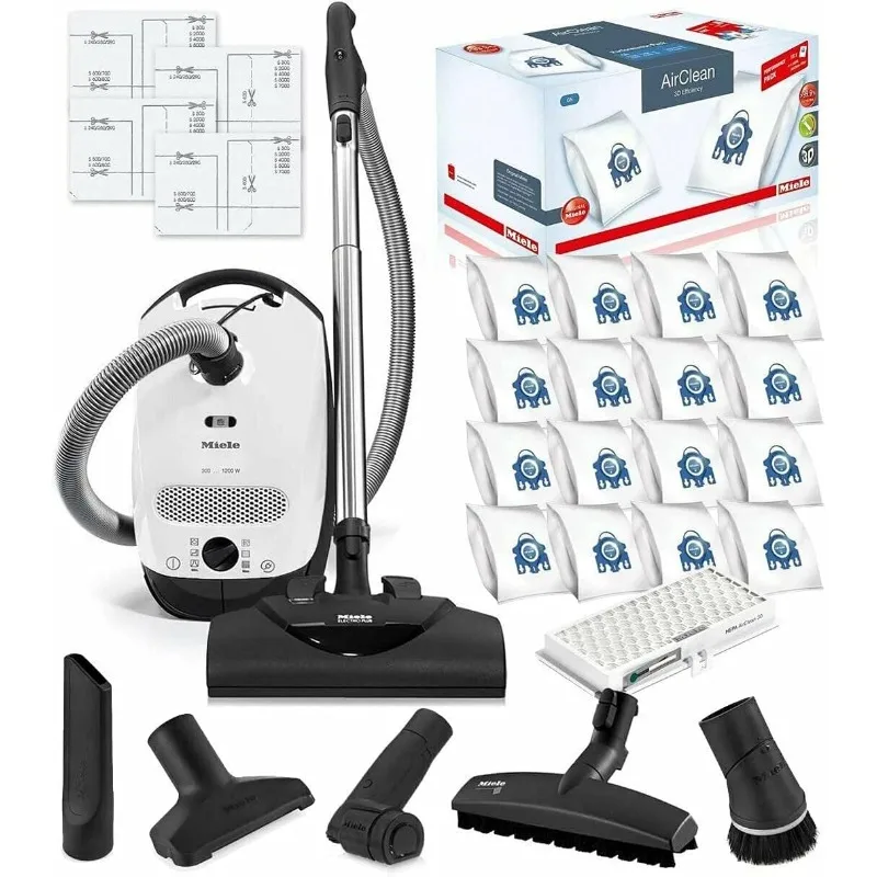 

Miele Classic C1 Cat and Dog Canister HEPA Vacuum Cleaner with SEB228 Powerhead Bundle - Includes Performance Pack 16 Type