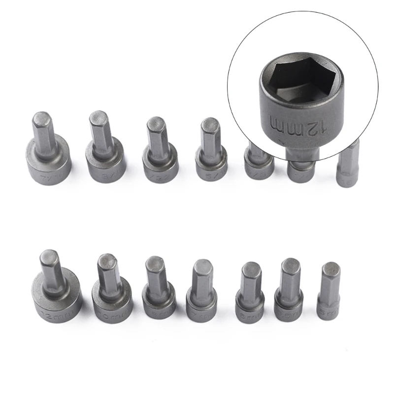 Portapuntas destornillador aluminio, vástago hexagonal 1/4 pulgadas, varilla extensión cambio rápido, llaveros,
