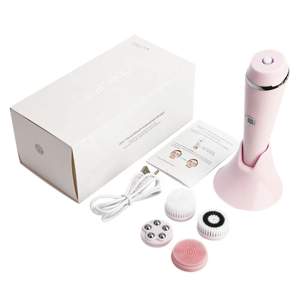 Rosto elétrico beleza limpo limpador de silicone rosto lavagem limpeza purificador sonic silicone escova facial