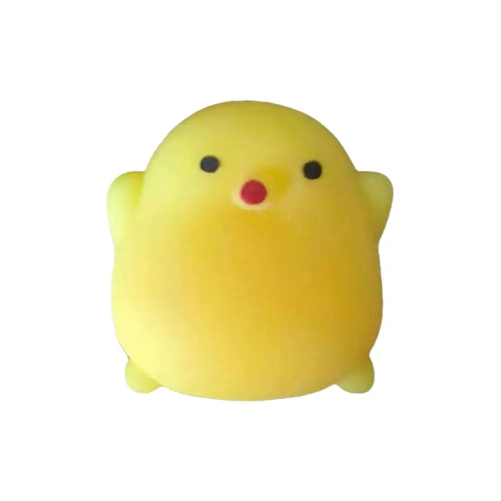 Bonito Squeeze Chick Toy para Crianças, TPR, Mini, Slow Rising, Stress Ball, Pinch Fidget, Apaziguador, Favor, Stress, Amassar, Festa, J7Y5