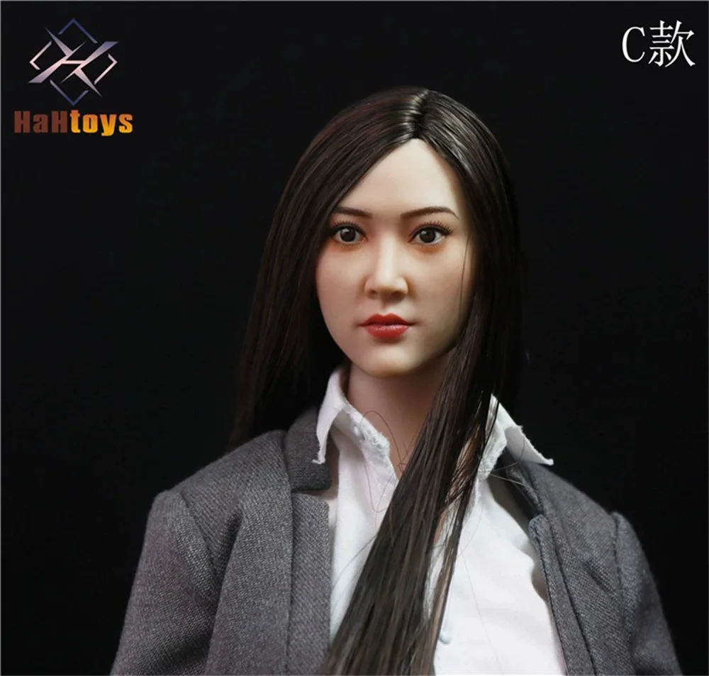 

HaHtoys H002 женская голова резьба JingTian 1/6 посаженные волосы модель волос подходит 12 дюймов экшн-фигурка PH TBleague коллекция тела