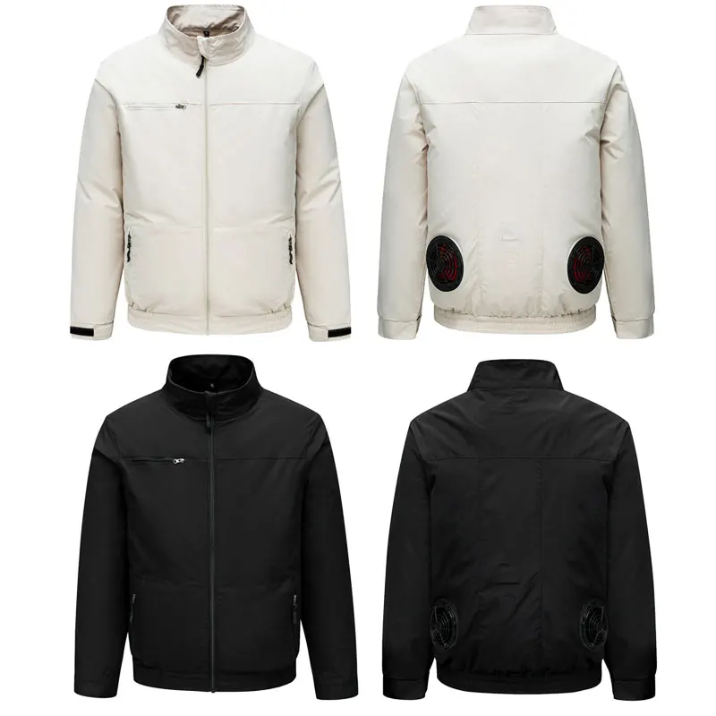 Warm Weer Werknemer Fan Kleding Mannen Airco Kleding Vrouwen Fan Jas Body Cooling Kleding Ventilator Werkkleding Koelvest