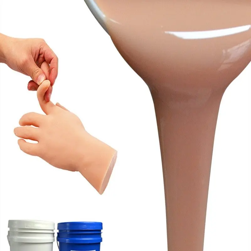 Human Skin Color Liquid Silicone Human Body Silicone Artificial Limb And Finger Silicone Material Mold Two-Component Skin Color