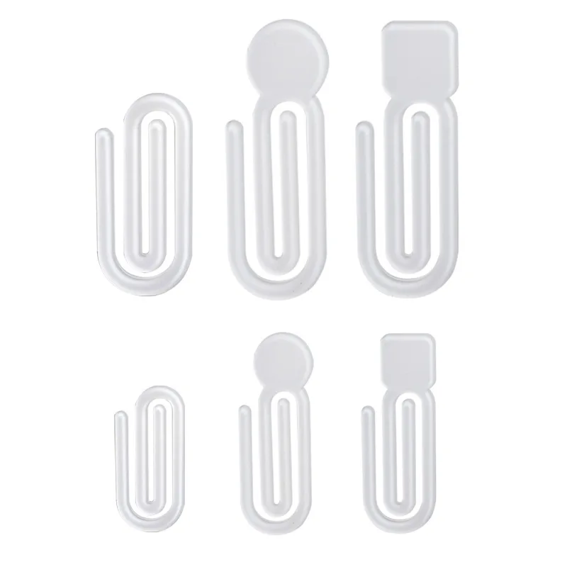 Sublimation Blank Acrylic Paper Clip Office Desktop Decoration Notebook File Clip For DIY Heat Transfer Print