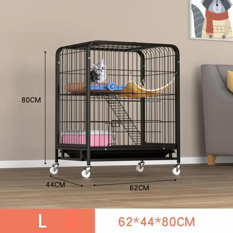High Duty Eco-Friendly Breathable Cat Villa Heavy Metal Cage with Horizontal Sliding for Small Animal Modular view 4