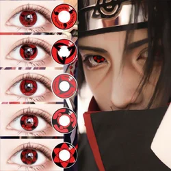 1 Pair Cosplay Color Contact Lenses for Eyes Sharingan Sasuke Anime Accessories Kakashi Uchiha Anime Lenses