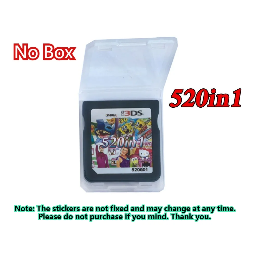 482-in-1 compilatie DS NDS 3DS 3DS NDSL Game Cartridge-kaart Videogame Handheld Player Game Card (R4-kaart)