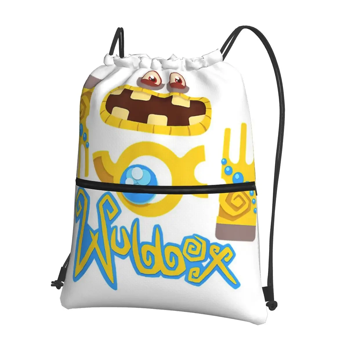 Wubbox My Singing Monsters Portable Backpacks Drawstring Bag Fashion Drawstring Bundle Pocket Shoes Bags For School Students