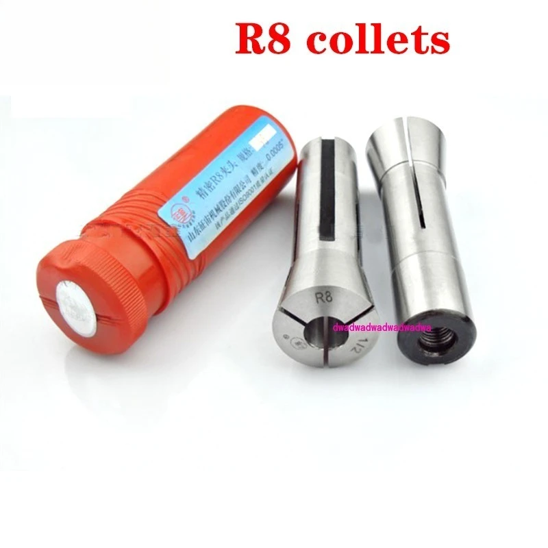 1pcs R8 collet set spring collet 3 4 5 6 8 10 12 14 16 18 20mm 7/16 inch,metric M12 thread