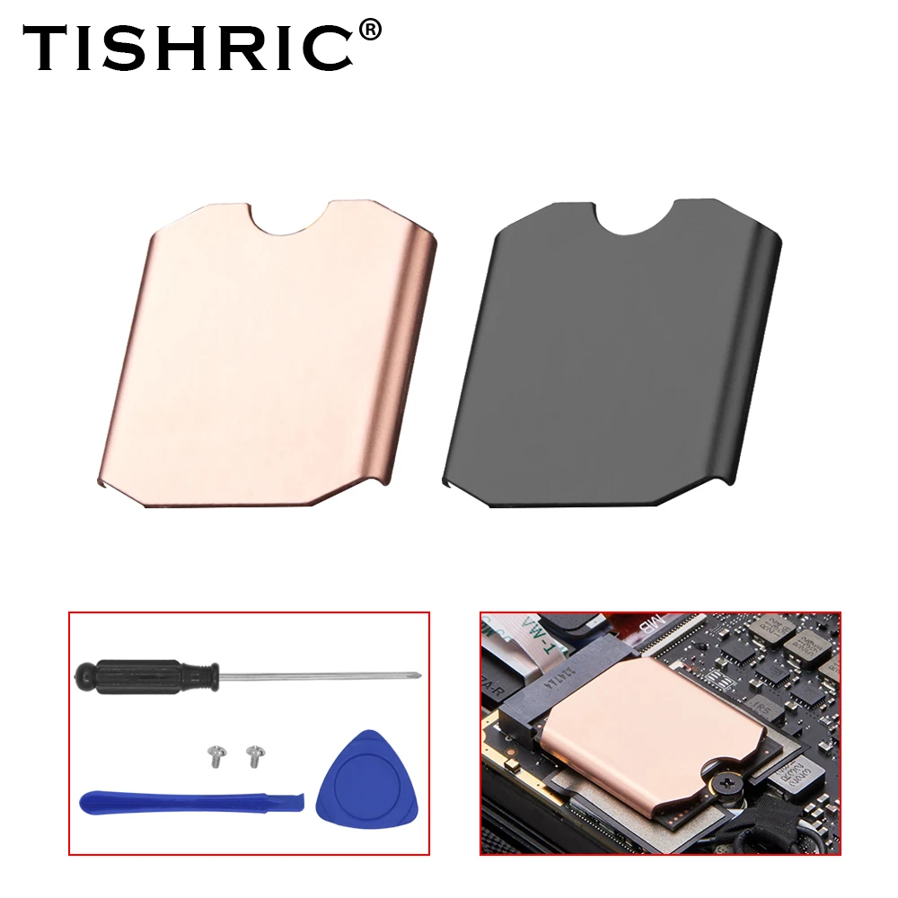 

TISHRIC M2 2230 Copper Solid State Heat Sink Applicable To M.2 2230 Solid-state Drive Thermal Conductive Silicon Wafer