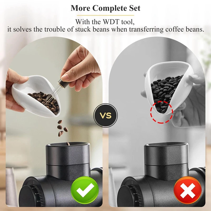 ขวดสเปรย์และถ้วยตวงกาแฟและชุดเครื่องมือ WDT 3ชิ้นชุดถาดวางน้ำยาเซรามิกอุปกรณ์เสริมสำหรับบาร์กาแฟ