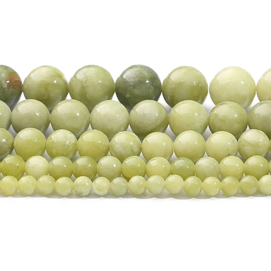 

Natural Stone Taiwan Green Jades Loose Spacer Beads For Jewelry Making Round Beads Bracelet DIY Bracelet Necklace Accessory