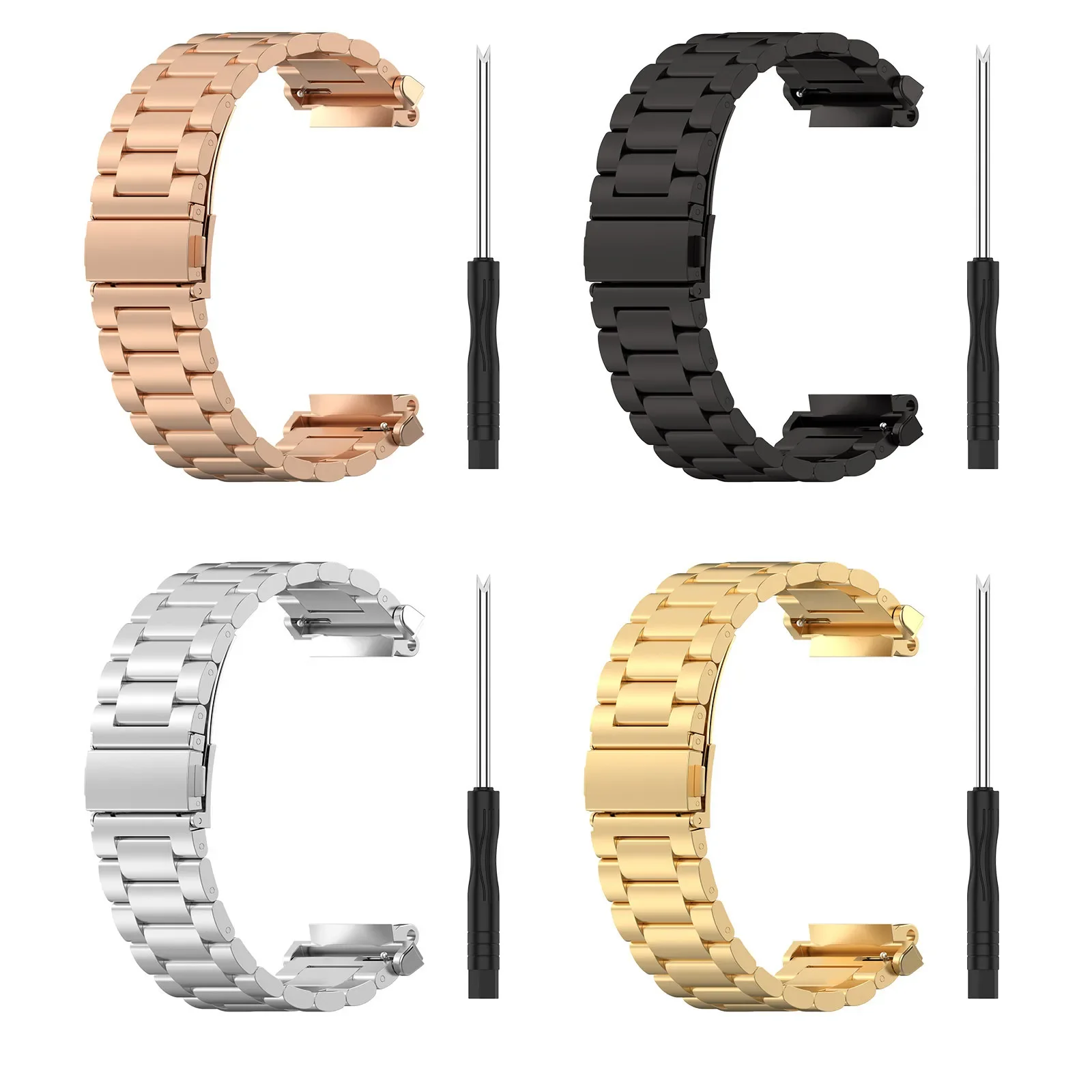 Stainless Steel Strap For Huami Amazfit T-Rex 2 Smart Watch Replacement Watchband Metal Bracelet For Amazfit T-Rex 2 Correa