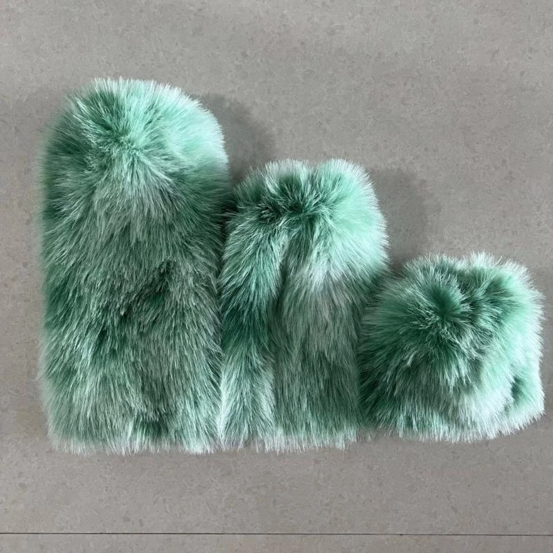 المرأة فو الفراء تدفئة الساق مثير فروي غامض تدفئة الساق لينة التمهيد الأصفاد غطاء 15UB