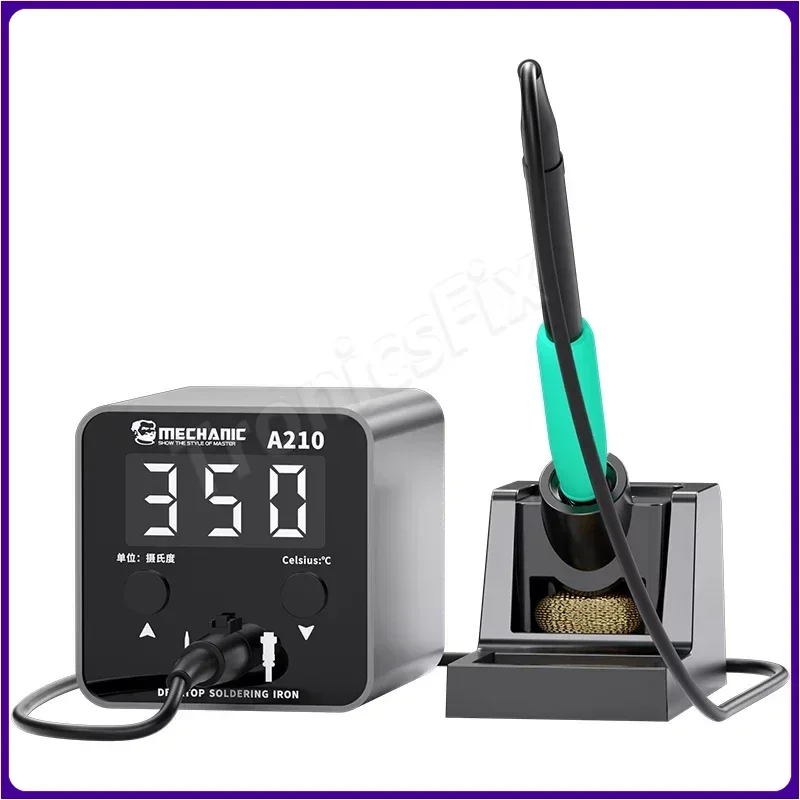 

MECHANIC A210 Desktop Portable Soldering Station Mini Soldering Iron Precision Temperature Control Short Circuit Protect tools