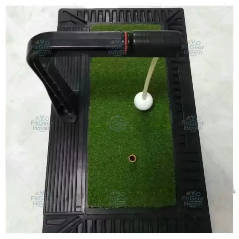 A Golf Training Device for Swing Practice, Range Practice, and Electronic Indoor Practice.