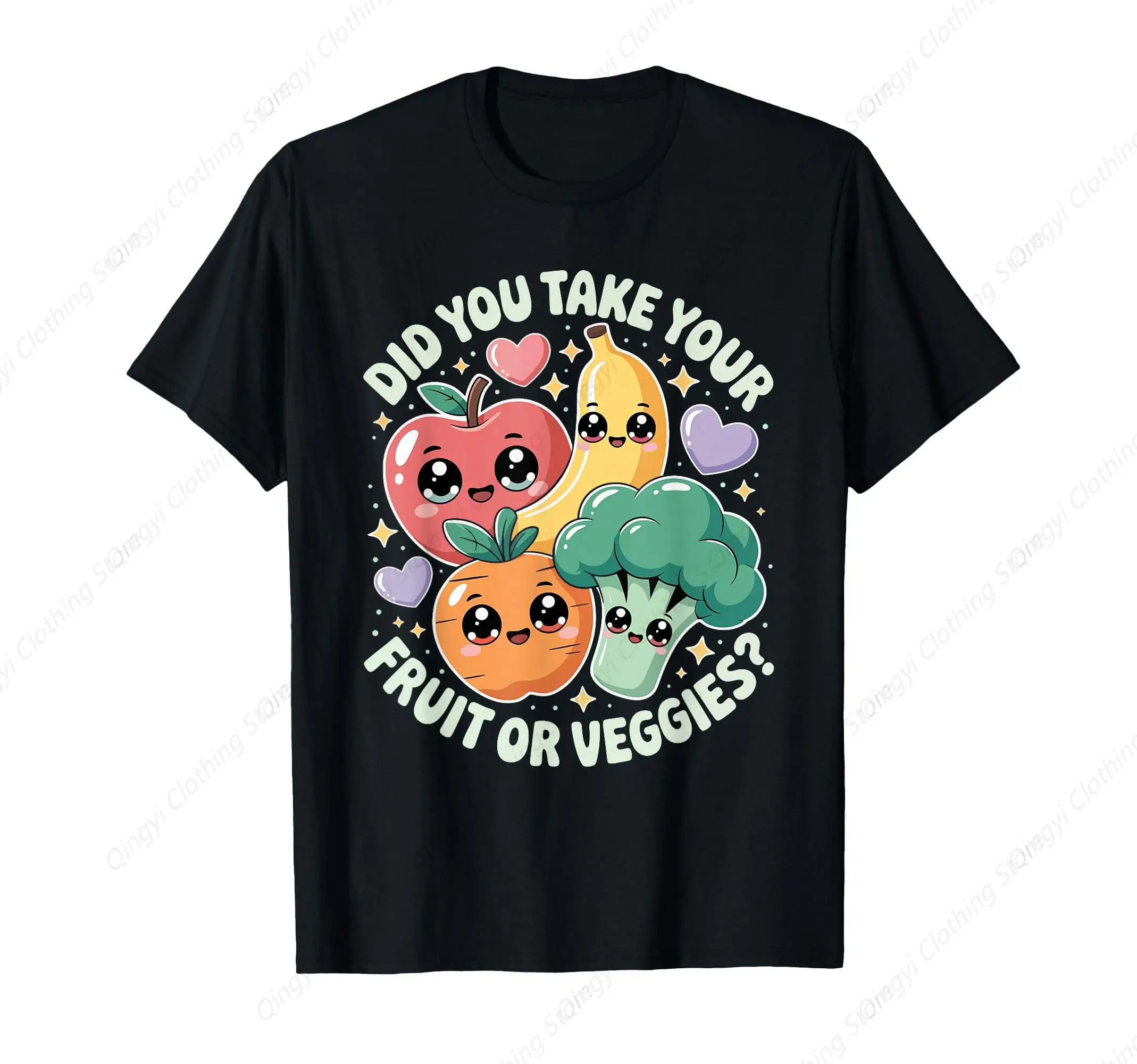 

Fruit Lover Watermelon Apple Kawaii Did You Take Your Fruit T-Shirt