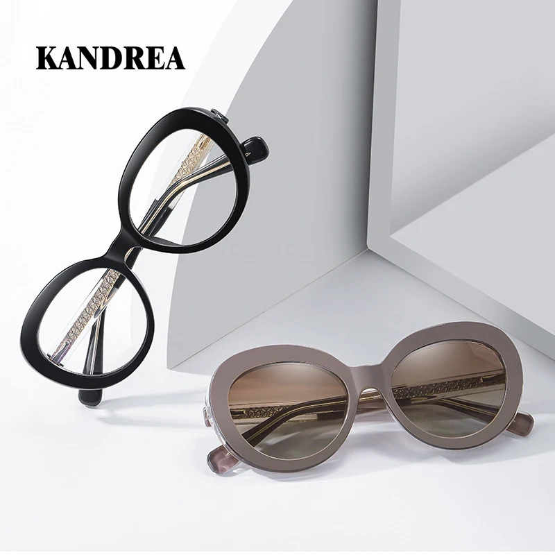 

KANDREA Round Frame Polarized Sunglasses UV400 Anti Blue Light Fashion Outdoor Driving Glasses Men Women Eyewear 81639