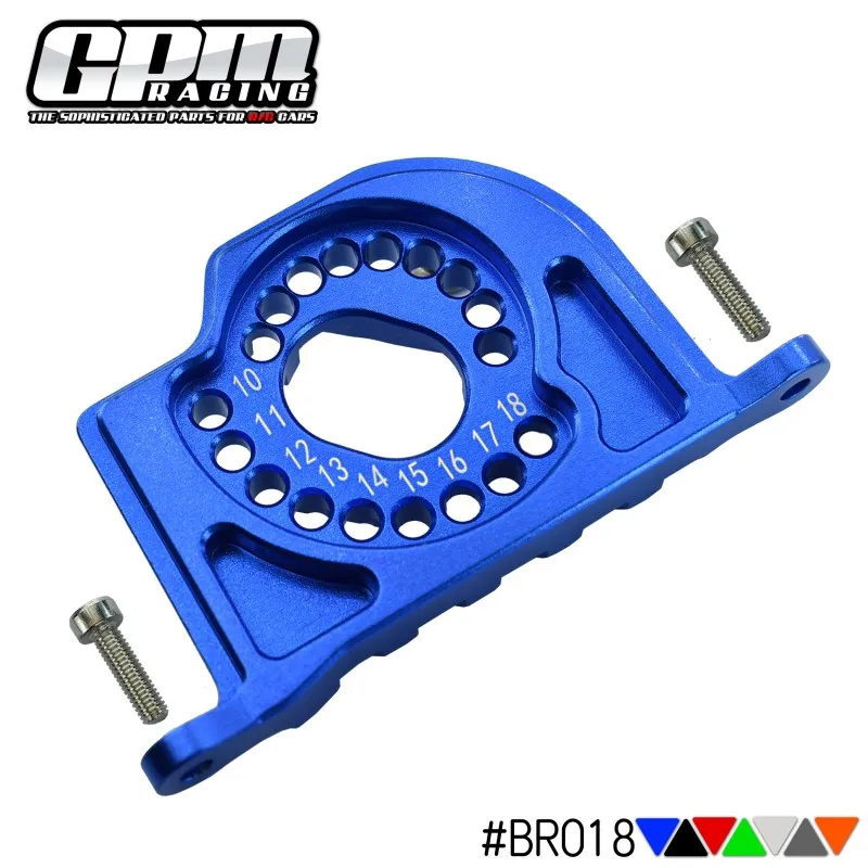 GPM LOSI 1/10 Baja Rey 1.0 Rock Rey สําหรับโลหะผสมมอเตอร์ Mount Plate & Heat Sink Fins