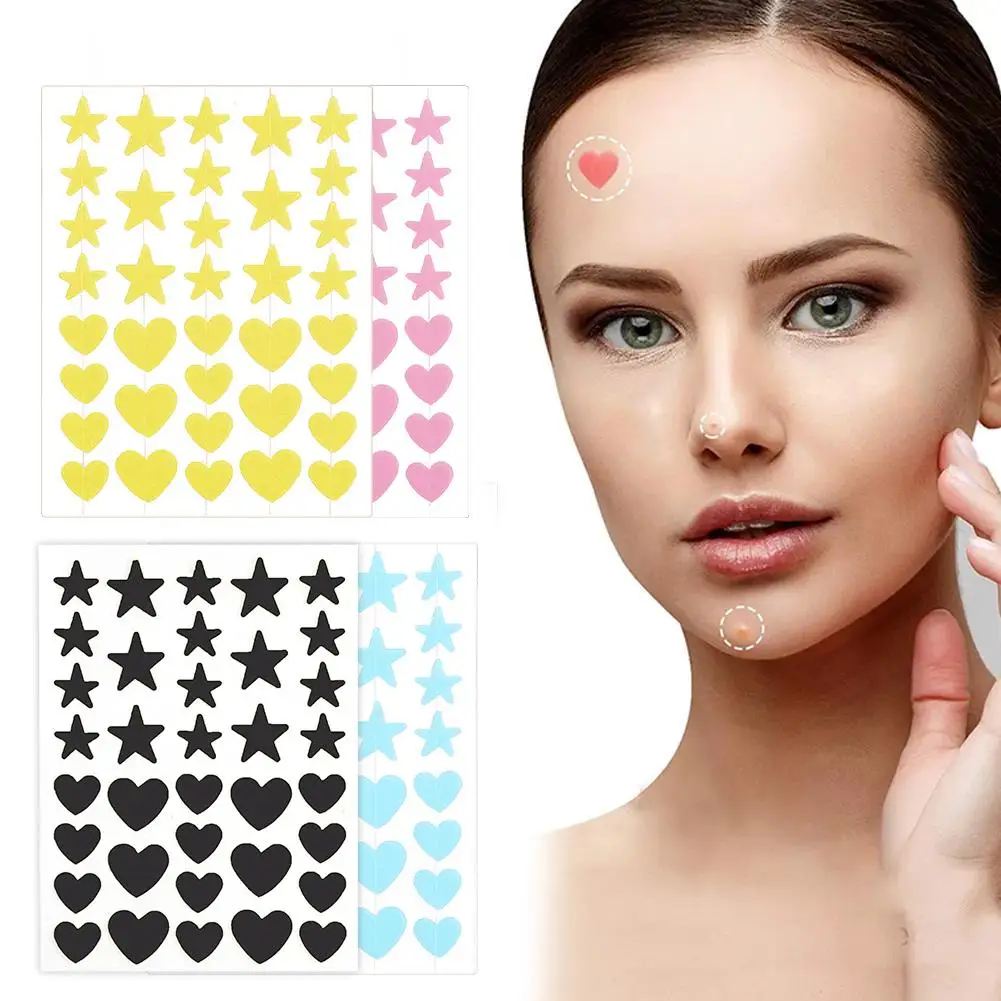 Invisible Acne Patch para reparar e cobrir, Acne Marcas, Coração em forma de solução para desvanecerse manchas, Ance tratamento capa