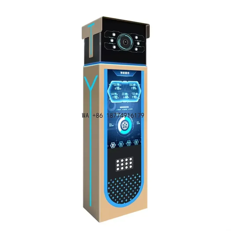 wmwmnu Unattended Multi-Language License Plate Recognition Lcd Barrier All-In-One Lpr Self-Service Payment ParkingOEM