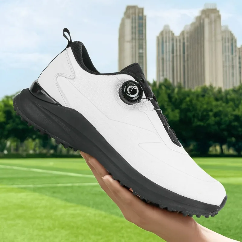 

2026 New Golf Shoes For Men Mesh Breathable Sport Shoes Mens Anti Slip Golf Training Man Designer Quick Lacing Walking Shoe