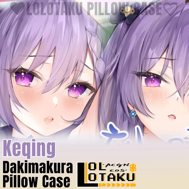 

Keqing Dakimakura Genshin Impact Game Sexy Pillowcase Hugging Full Body Pillow Case Cushion Cover Home Bedding Decor Otaku Gift