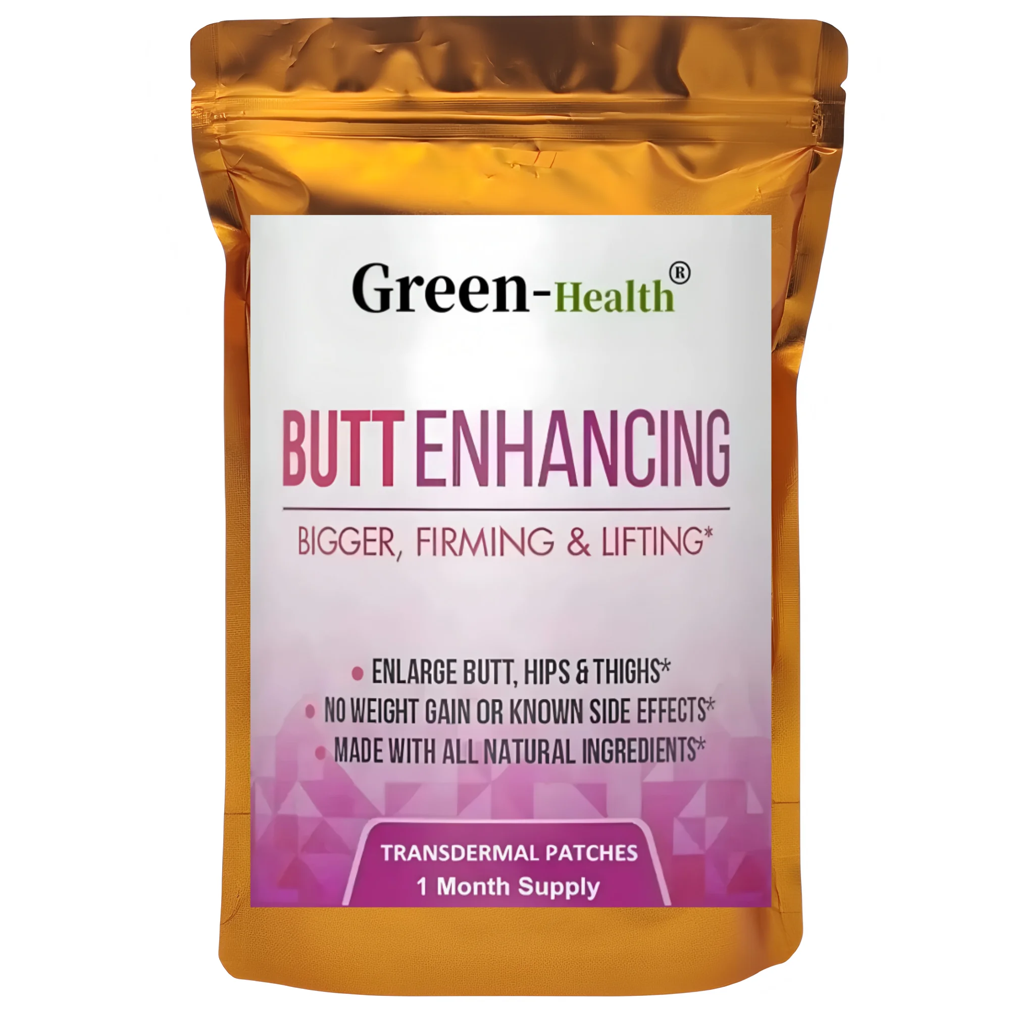 Curve Butt Enhancement Transdermal Patches Butt Enhancer Glute Growth-30 Patches 1 Month Supply