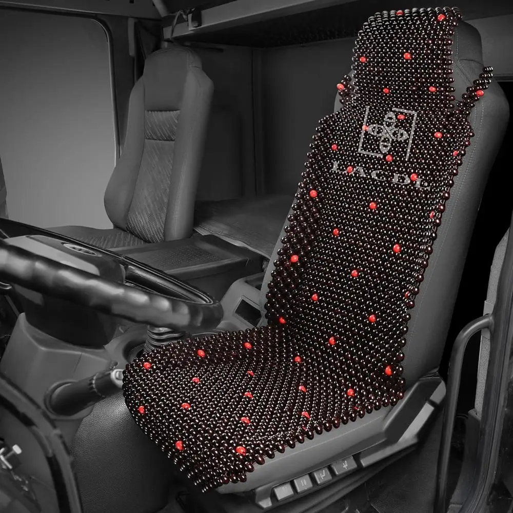 Beaded Seat Covers for Truck, Trailer, Van, RV, Car Seat Cooling Cover, Auto Ventilated Seat Cushion, Wood Breathable Car Seat B