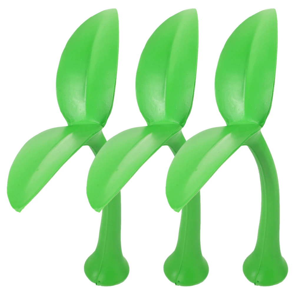 

3pcs Car Roof Decoration Stickers Green Foam 3D Tree Easy Install Cute Unique Automotive Exterior Accessories