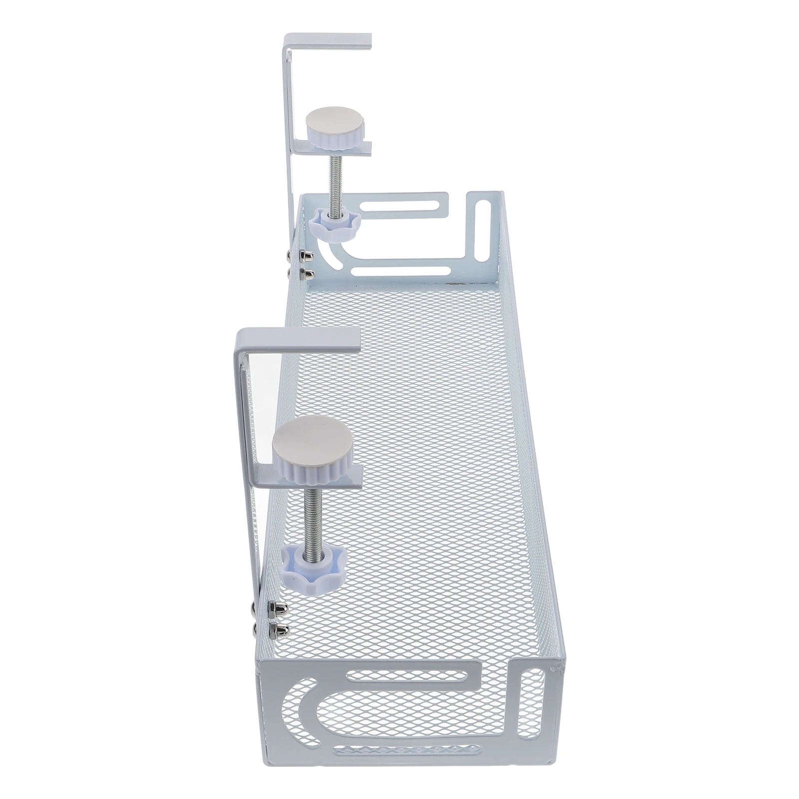 

Cable Management Tray Under Desk Organizer for Wires Chargers Keyboard Cords Metal Wire Cord Holder Storage Rack Desktop Cord