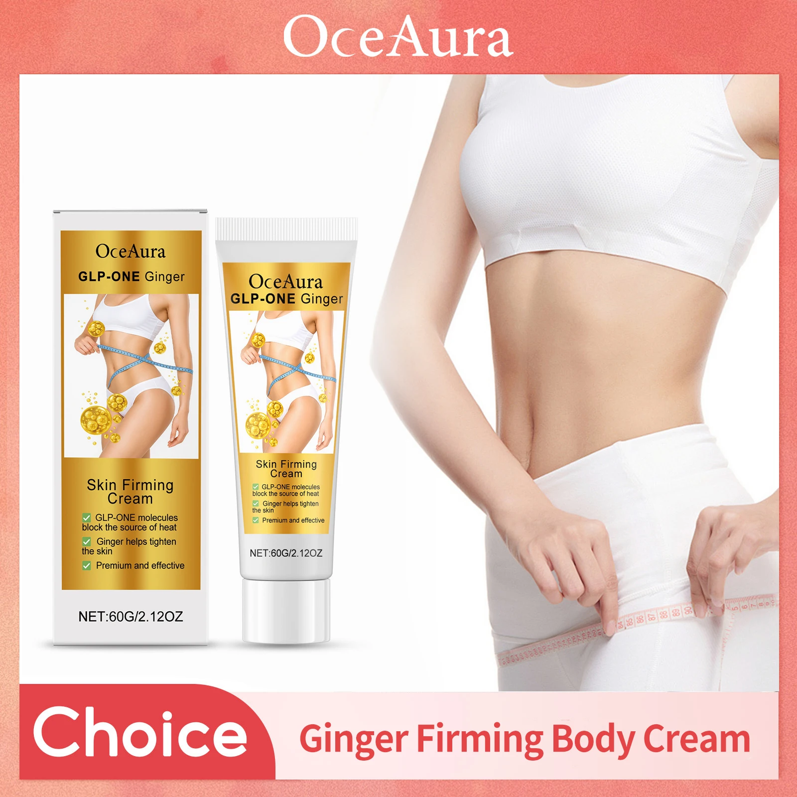 

Ginger Firming Cream For Buttock Abdominal Arm Legs Fat Burning Reduce Cellulite Moisturizing Brightening Waist Slimming Cream