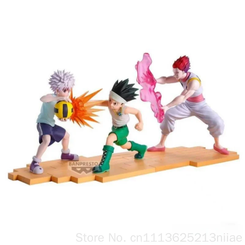 

Bandai Anime Action Figure Hunter X Hunter Killua Zoldyck Greed Island Volleyball Pvc Collectible Statue Adult Collection