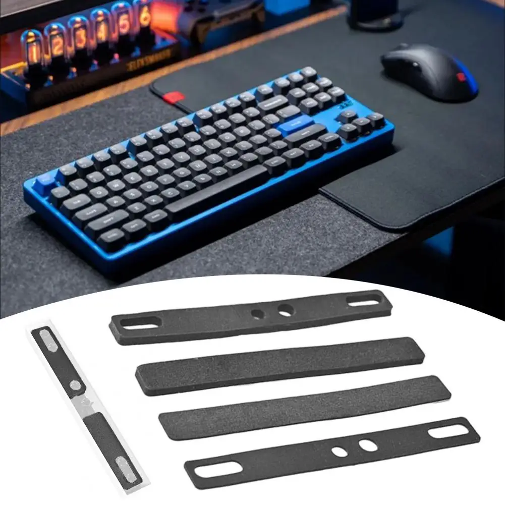 Keyboard Soundproofing Cotton 7u Space Bar Cover 4pcs Mechanical Keyboard Spacebar Sound Insulation Foam Pads Satellite Shaft