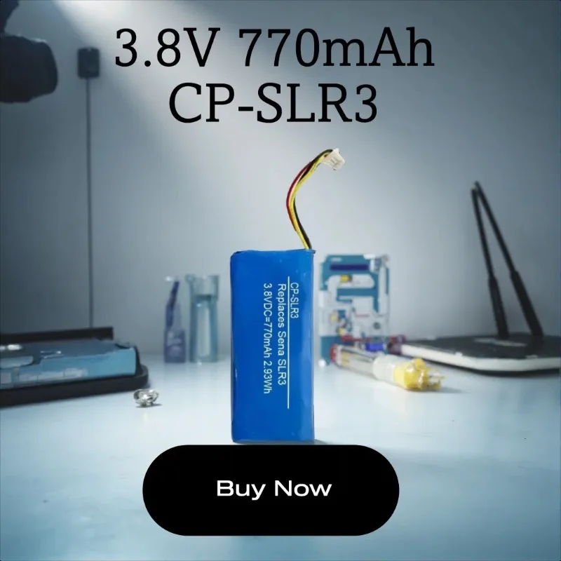 

High Quality 3.8V 770mAh CP-SLR3 Rechargeable Li-ion Battery for Sena SRL3 SP144 Motorcycle Bluetooth Headset Accessories
