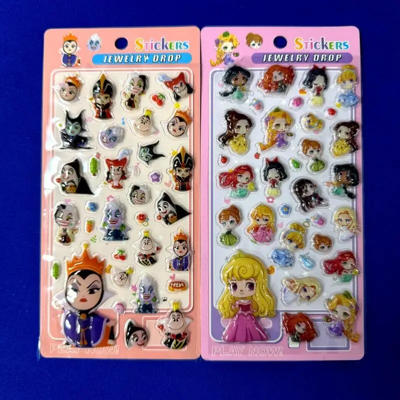 

Disney Cartoon Relief Three-Dimensional Sticker Linabell Stellalou Anime Themed Sticker Princess Toys As Holiday Gifts for Girl