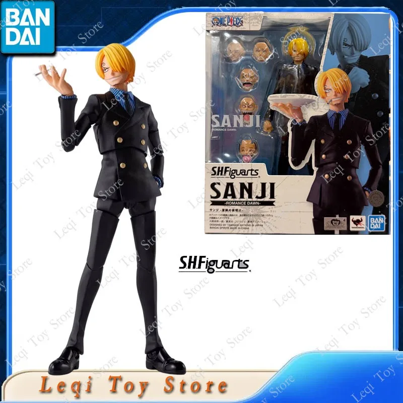 

Bandai Original Genuine SHF SHFiguarts ONE PIECE SANJI ROMANCE DAWN Action Anime Figures Toys Boys Kids Gift Model Ornaments