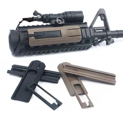 Airsoft Flashlight PEQ 20mm Picatinny Rail Cover M4 Rifle Pocket Panel Remote Switch Rail Pads Set Hunting Accessories
