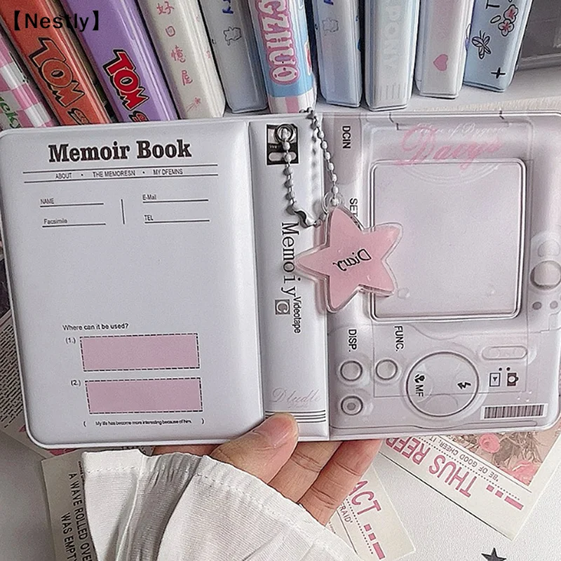 3 Inch 40 Slots Photo Album Collector Book Photocard Holder Card Holder Sweet Square Hollow INS Cartoon Album Cards Binder〔Nest〕