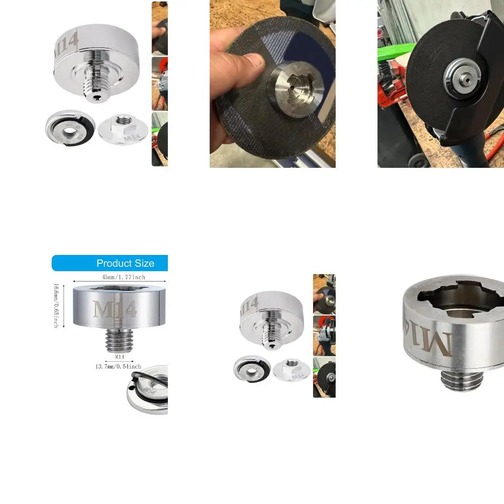  Quick Releases Adapter to M14 Thread with Flange Nut for X Lock Secure Locking